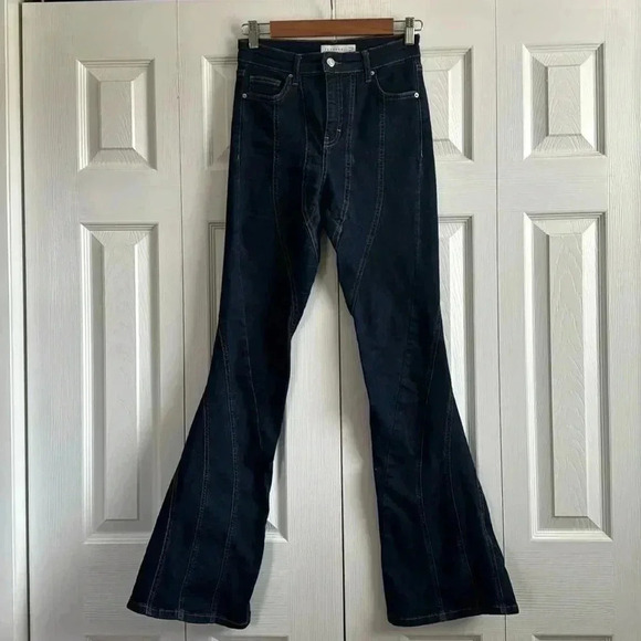 TopShop Jamie Flare Curved Seam Jeans size 26 - Picture 4 of 7